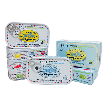 Bela Sardines and Mackerel Variety Pack - 7 Pack - TinCanFish